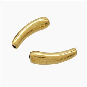 Stainless Steel Tube Beads Gold plated, approx 4-21mm [SSB7708]