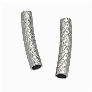 Raw Stainless Steel Tube Beads Curving Large Hole, approx 6-30mm, 5mm hole [SSB7886]