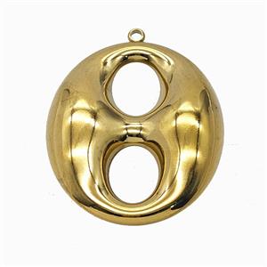 Soda Pop Pull-tab Charms Stainless Steel Pendant Gold Plated, approx 33-40mm [SSB7949]