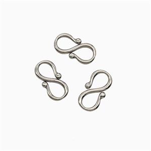 Raw Stainless Steel Infinity Connector, approx 5-9mm [SSB8064]