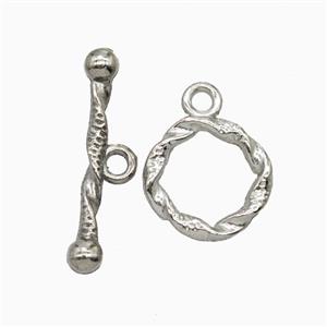 Raw Stainless Steel Toggle Clasp, approx 14mm, 25mm [SSB8076]