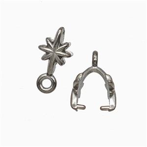 Stainless Steel Pendant, approx 8-10mm [SSB8219]