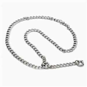 Raw Stainless Steel Necklace Chain, approx 7mm, 55cm length [SSB8237]