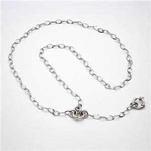 Raw Stainless Steel Necklace Chain, approx 5-8mm, 56cm length [SSB8239]