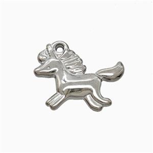 Raw Stainless Steel Horse Pendant, approx 18-22mm [SSB8269]