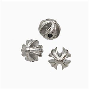 Raw Stainless Steel Round Beads, approx 7mm [SSB8273]