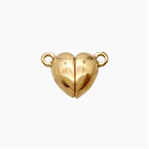 Stainless Steel Heart Magnetic Clasp Rose Gold, approx 8mm [SSB8352]