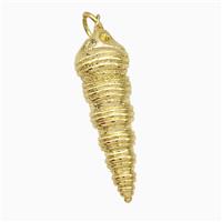 Copper Oyster Pendant Gold Plated, approx 8-25mm [FD19766]