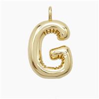 Copper Letter-G Pendant Gold Plated, approx 16-20mm [FD23366]
