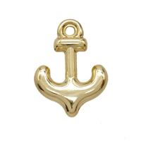 Copper Anchor Pendant Gold Plated, approx 13-18mm [FD25251]