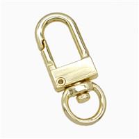 Copper Carabiner Clasp Gold Plated, approx 13-34mm [FD25931]