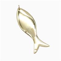 Copper Fish Pendant Gold Plated, approx 17-50mm [FD26833]