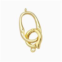 Copper Clasp Gold Plated, approx 10-16mm, 9mm [FD26933]