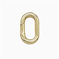 Copper Carabiner Clasp Gold Plated, approx 9-16mm [FD26939]