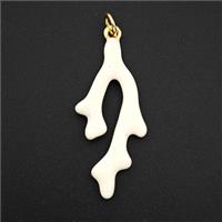 Copper Pendant Pave Zircon, Gold Plated, approx 14-30mm [FD27571]