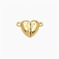 Copper Heart Magnetic Clasp Gold Plated, approx 8mm [FD27748]