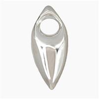 Copper Eye Pendant Platinum Plated, approx 16-38mm [FD28236]