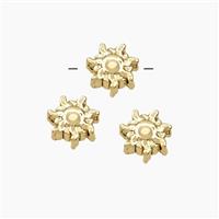 Copper Sun Beads Gold Plated, approx 8mm [FD28453]