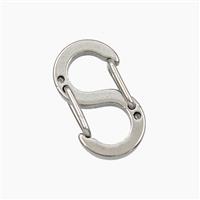 Copper Carabiner Clasp Platinum Plated, approx 9.5-17mm [FD28472]