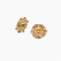 Champagne Cubic Zirconia Rondelle Beads, approx 8mm [FD28518]