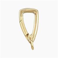 Copper Carabiner Clasp Gold Plated, approx 9-17mm [FD29111]