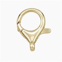Copper Lobster Clasp Gold Plated, approx 15-23mm [FD29837]