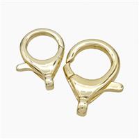 Copper Lobster Clasp Gold Plated, approx 16-24mm [FN49978-L]