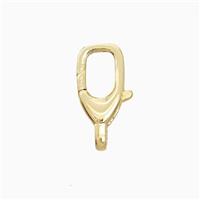 Copper Lobster Clasp Gold Plated, approx 8-12mm [FN52886]