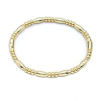 Copper Bracelet Stretchy Gold Plated, approx 4.5mm, 50-60mm dia [FN55947]