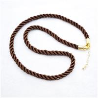 Chocolate Nylon Wire Necklace, approx 5mm, 40-45cm length [FR11893]
