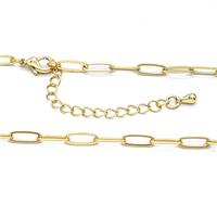 Copper Necklace Chain Gold Plated, approx 3-9mm, 47-52cm length [FR11972]