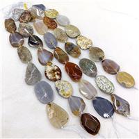 Natural Agate Slice Beads Freeform, approx 20-50mm [GA3643]
