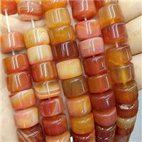 Natural Agate Heishi Beads Red Dye, approx 14mm [GA4155]