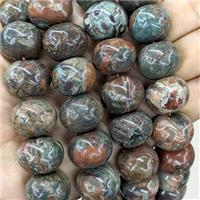 Natural Ocean Jasper Rondelle Beads Smooth Multicolor, approx 16-20mm [GA4163]