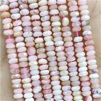 Natural Pink Opal Beads Faceted Rondelle, approx 2x4mm [GB23035]