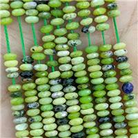 Chinese Chrysoprase Beads Olive Faceted Rondelle, approx 2x4mm [GB23036]