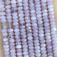 Natural Lavender Chalcedony Beads Faceted Rondelle, approx 2x4mm [GB23051]