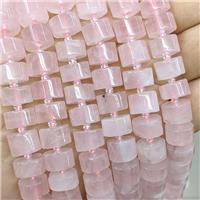 Natural Pink Rose Quartz Heishi Beads, approx 10-12mm [GB23129]