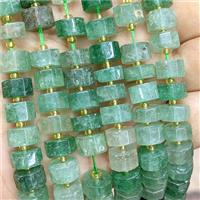 Natural Green Strawberry Quartz Heishi Beads, approx 10mm [GB23231]