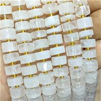 Natural Clear Quartz Heishi Beads, approx 10mm [GB23235]