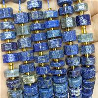 Natural Blue Lapis Lazuli Heishi Spacer Beads, approx 10mm [GB23243]