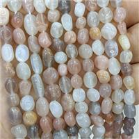 Natural Moonstone Chip Beads Multicolor Freeform, approx 4-7mm [GB23468]