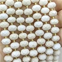 River Jasper Beads Faceted Rondelle, approx 6-10mm [GB23541]