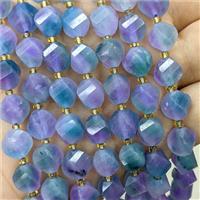 Lavender Jade Twist Beads Dye, approx 9-10mm [GB23846]