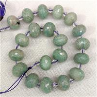 Natural Green Amazonite Beads Faceted Rondelle, approx 13-18mm [GB24292]