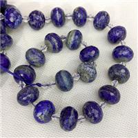Natural Blue Lapis Lazuli Beads Faceted Rondelle, approx 13-18mm [GB24293]