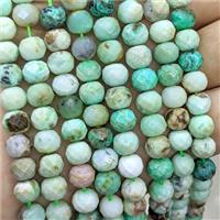Natural Australian Chrysoprase Beads Faceted Rondelle, approx 8mm [GB24381]