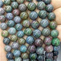Natural Brazilian Ruby Beads C-Grade Multicolor Smooth Round, approx 8mm [GB24642-8MM]