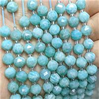 Natural Green Amazonite Beads Cutted Round, approx 8mm [GB24672]