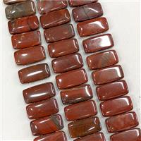 Natural Red Jasper Beads Two Holes Rectangle, approx 10-20mm, 39pcs per st [GB24795]